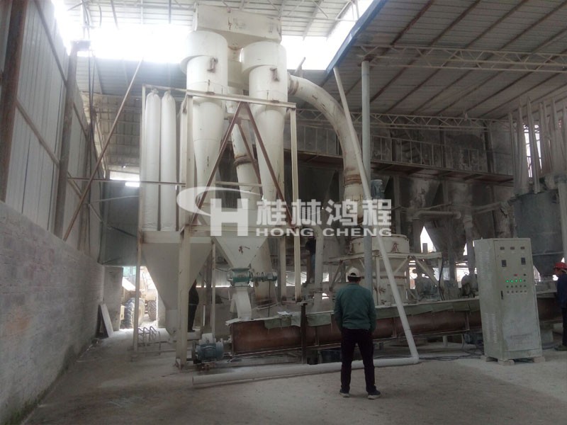 400目熟石灰生產線全套設備客戶現場